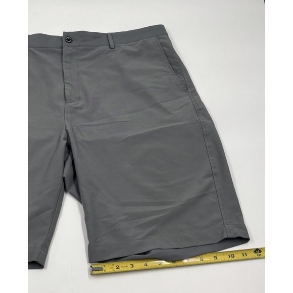 Dunning Men's 38 Everbest Polyester Blend Gray 10" Chino Athletic Shorts - Picture 5 of 9